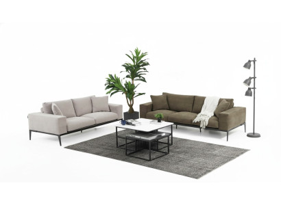 Sofas formājuma 32-vietīgais dīvāns, Pelēka dīvānu kopa Moderns komplekts Jauns.
