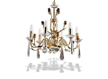 Mūsdienīgs kristāla luksusa griestu lampa gaismai žogākristāla lampa