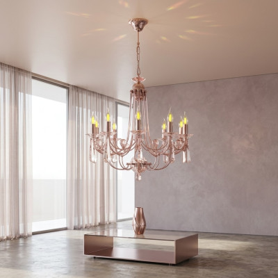 Luksusa kristāla lustra griestu lampa kronšteins griestu lampa zelts moderns