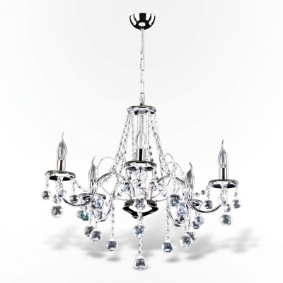 Lustra luksusa kristāla kronšteins griesti lampa krāšņais kronšteins