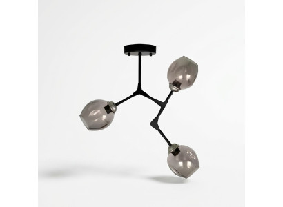 Lustes kronšlēgere griestu lampa griestu lampas modernais melnais.