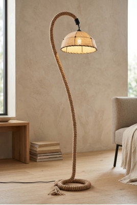 Stāvlampa Stendlampa Standarta Luksusa Gaismas Apgaismojumi Spuldzes Lampa Bēšais Virve Jauns