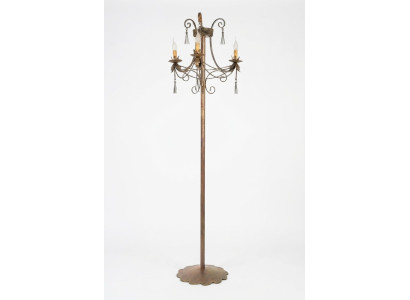 Stehlampe Standlampe Stand Luxus Leuchten Lampen Lampe Gold Art 170 cm -> Paklāja lampa Rostislava lampa Stends Ekskluzīvi Gaismekļi Lukturis Zelta māksla 170 cm