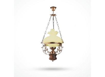 Gaismekļa lampa griestu lampa greznais lustrs kroņlustrs stikls bēšs baroks