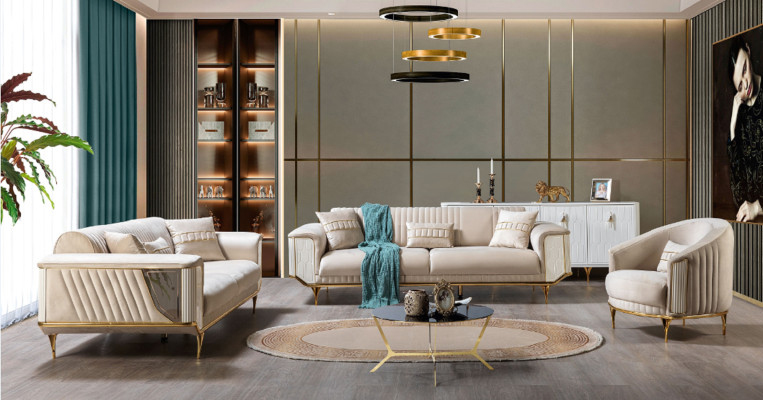 Krēsli Moderns Dīvāns Sofa Atpūta Audums Lounge Tekstils Vietu Sēdekļu Lux Sēdeklis Poliesters