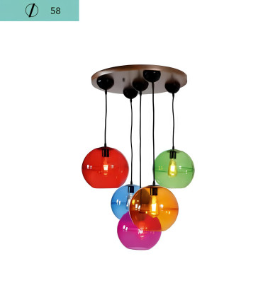 Dizaina gaisma griestu lukturi moderns sudraba sienu lampa krekliņš šķietama glīslampa krāsaina luustra ženvīrs.