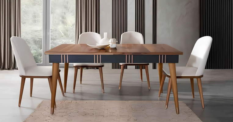 Galds ēdamgalds koksnes galdi stils Mēbeles Itāļu dizains 160 x 90 koka galdi