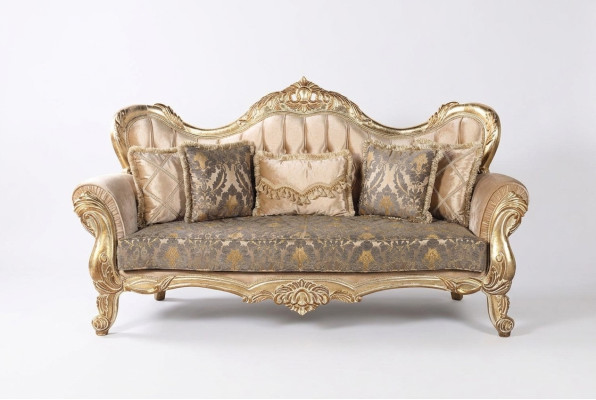 Chesterfield baroka trīsvietu dīvāns mēbeles dīvāns audums zelts dīvāns