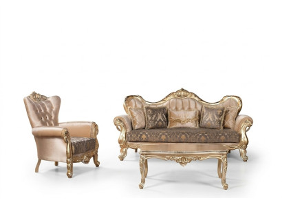 Chesterfield dīvāngarnitūra dīvāns piederumi Mēbeles Barokks Rokoko Galda komplekts 3 gabali