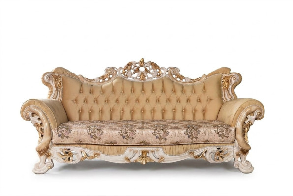 Chesterfield baroka trīsvietīgais dīvāns mēbeles dīvāni audums bēšs