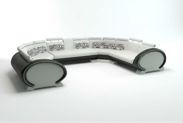 Dīvānstūris mājokļa zonā moderns dīvāns stūris sēdvietas ādas dīvāns polster USB