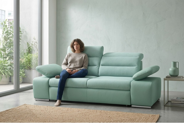 Trīs vietas daudzfunkcionālais dīvāns sofa dizaina apdare dzīvojamā istaba mēbeles audums tekstils