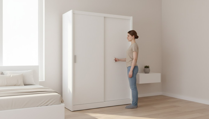 Universālās plaukti 150cm skapis plaukts uzglabāšanas skapis garderobe jauns