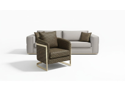Sofa komplekts 3+3 vietu dīvānam krēslam, mīkstajam dīvānam un luksusa auduma klājumam