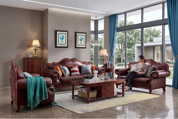 Sofas komplekts 3+2+1 sēdvietas dīvāns dzīvojamā istabā Klasiskais mēbeļu dizains Dīvāns