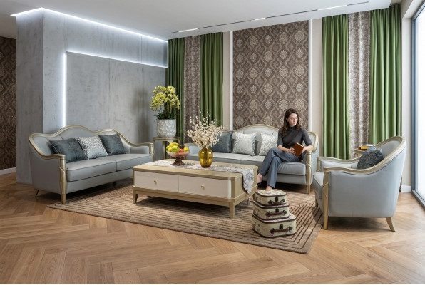 Sofas komplekts 3+2+1 sēdvietas dizaina dīvāns gultas dīvāns viesnīcai