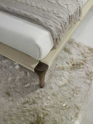Modernā divguļamā gulta guļamistabā Beige gultas mēbeles koka dizains gultas Prianera