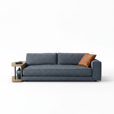 Sofa istabas mēbelesTrijosējs dizainsDreisitzer CouchPolster SofaZilsPrianera