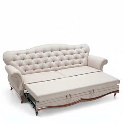 Chesterfield guļamsofa ar gultas funkciju trīsvietīga dīvāns no tekstila