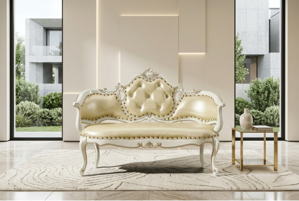 Banka Chesterfield Polster Sofa Ledersofa Karaliskā Greznība Dīvāns