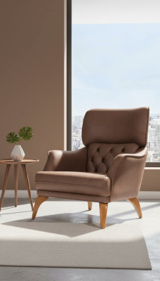 Luksusa vienvietīgs krēsls dīvāns polstermēbeles Chesterfield dizaina sofa ādas