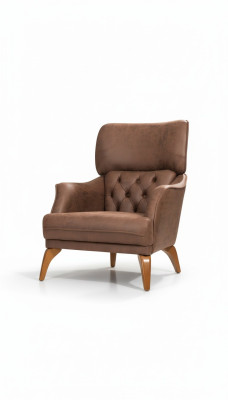 Luksusa vienvietīgs krēsls dīvāns polstermēbeles Chesterfield dizaina sofa ādas