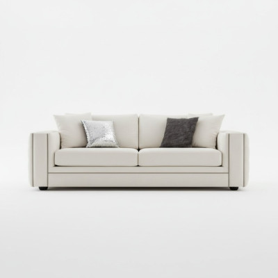 Klasiskais Chesterfield trīsvietīgais mēbeļu dīvāns luksusa gaiši beige 3 sēdvietu dīvāns.