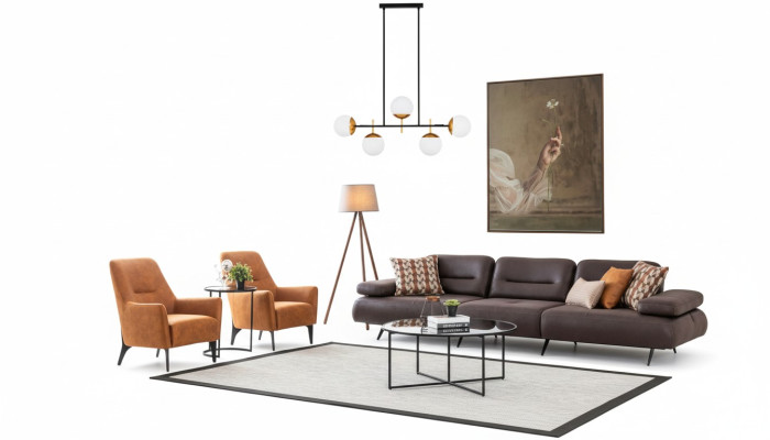 Sofas komplekts 421 sēdvietas dīvāns polster mēbeles dzīvojamais istabas ainavu galdi.