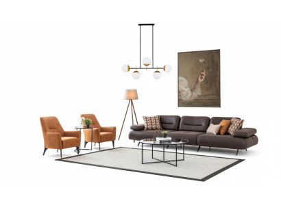 Sofas komplekts 421 sēdvietas dīvāns polster mēbeles dzīvojamais istabas ainavu galdi.