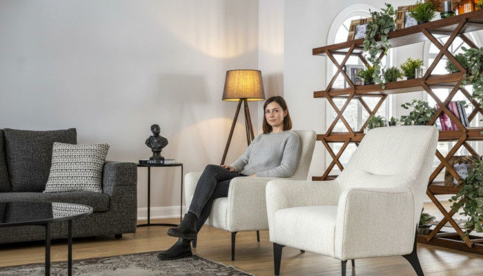 Krēsls Moderns viensējējs dizains Jauns krēsls Iekārtojums Dzīvojamā istaba Sofa 1 viensējējs
