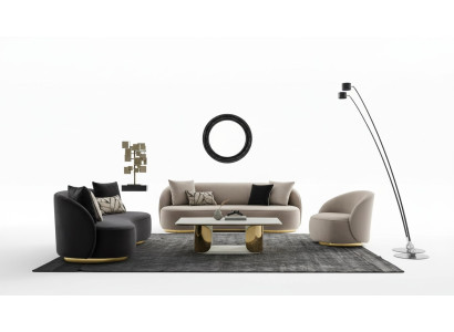 Sofa komplekts 4+3+1 mītne Iekārtošana Dīvāni Polster Sēdekļi Couch Moderns Dīvāns