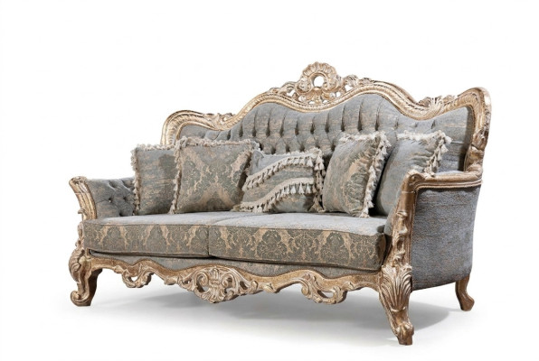 Chesterfield 3 -vietīgs dizainera dīvāns luksusa mēbelu dīvāni auduma auduma.