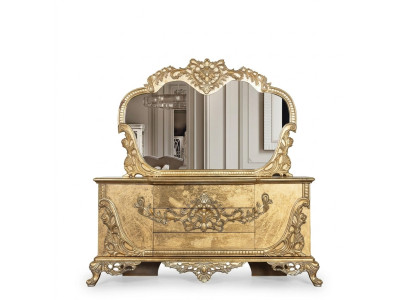 Sērkociņi Spoguļu komplekts Kommodes koka grupas Sideboard mēbeles baroks