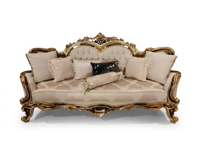 Chesterfield Baroka trīsvietīgā dīvāna mēbeles gultasoda dīvāni audums bēšs