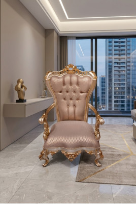 Beiger Chesterfield krēsla antīkais stils krēsli ar roku balstiem baroka un rokoka stilā mēbeles