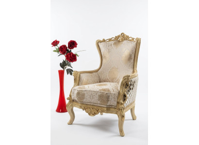Klasiskais tronis krēsls krēsls mēbeles baroks krēsls Chesterfield samts