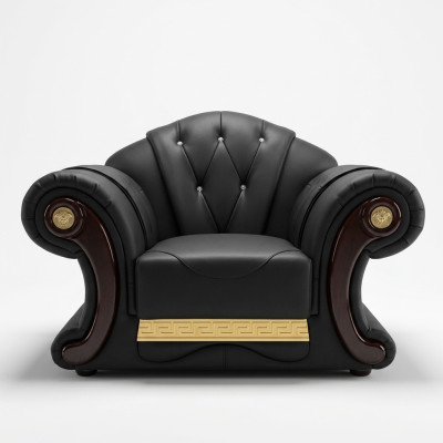 Luksusa krēsla Chesterfield vienvietīgam dīvānam mēbeles mēbeles dīvāns 1-vietīgais