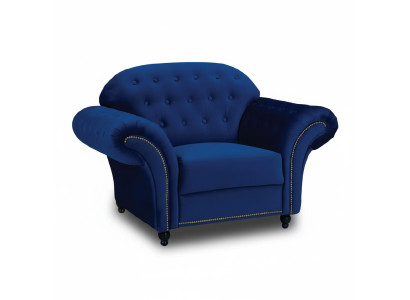 Zils Chesterfield krēsla vienvietīgs dīvāns zils dīvāns krēsla mēbeles