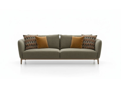 Olīvu zaļš trīsvietīgais moderns dzīvojamā istaba dīvāns sēdvietas mēbeles dīvāns sofa