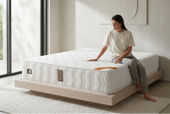 Augstas kvalitātes viesnīcas matracis 28cm Kingsize izmēra, īpaši biezas matraču 160x200cm.