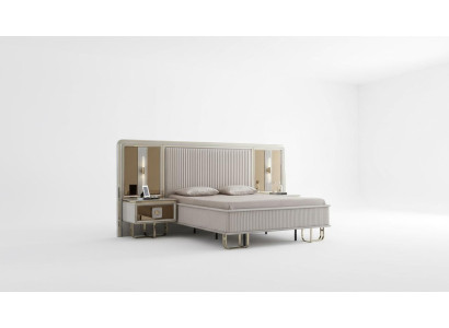 Gultas Balta Izcila Dizaina Modernas Divstāvu Gultas Istabas Eleganti Mēbeles Jaunas