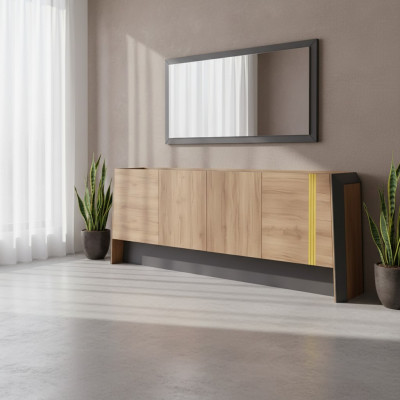 Mūsdienīgs koka komode sideboard biroja mēbele plaukts luksusa mēbele
