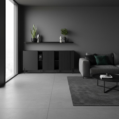 Mūsdienīgs biroja skapītis Sideboard Izcili birojamēbeles Lowboard koka mēbeles Jauni