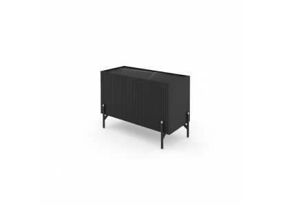 Kommode Sideboard Bürokommode Design Möbel Skapis Lowboard Birojs Melns