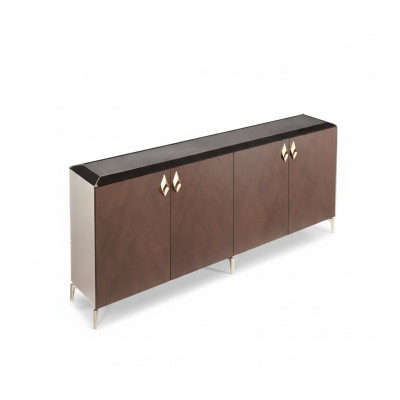Sideboard Moderns skapis Izliekti Biroja mēbeles Koks Metāls Mēbeles Luksuss