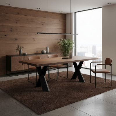 Ēdamgalds Galds Koks Mēbeles Dizains Ēdamistabas Galdi Dizains Koka galds 220x100cm