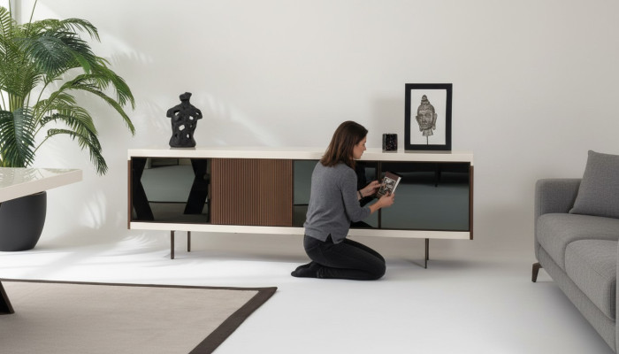 Zems sānu skapis šūnu skapis skapji komodes 225cm galds