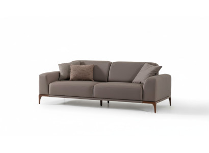 Dzīvojamā istaba Sofa Gulta Trīsvietīgā dizaina luksusa mēbeles brūna
