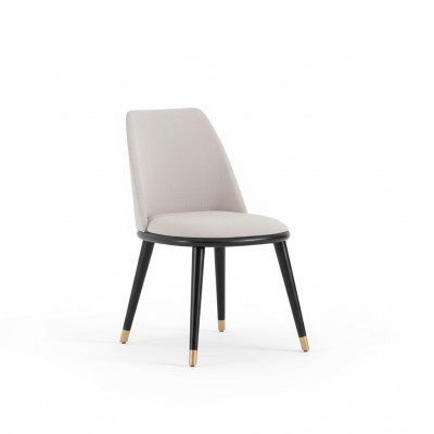 Dizainera Megapērtējais beige ēdamistabas krēsls modernajā stilā