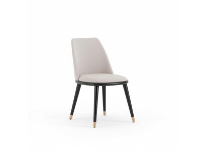 Dizainera Megapērtējais beige ēdamistabas krēsls modernajā stilā